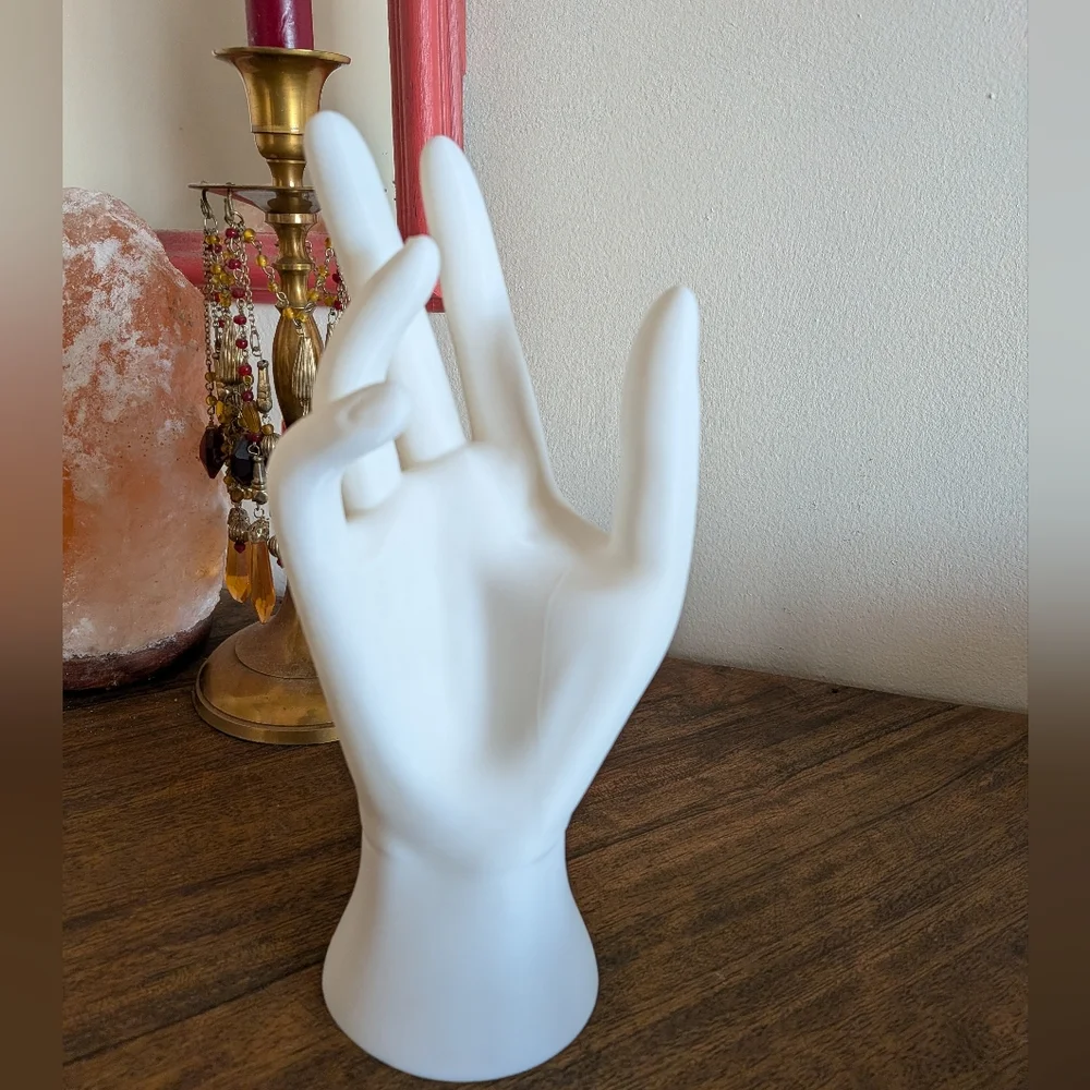 White Mannequin Hand Jewelry Display - Picture 2 of 4